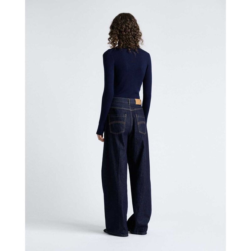 Cue Merino Turtle Neck Ribbed Knit image number 1